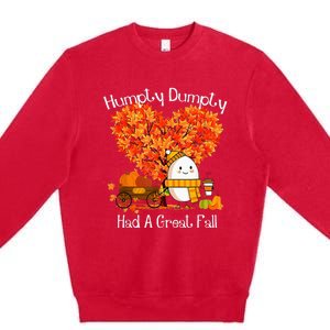 Had A Great Fall Autumn Leaves Thanksgiving Premium Crewneck Sweatshirt