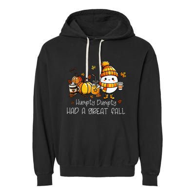 Had A Great Fall Egg Thanksgiving Autumn Funny Garment-Dyed Fleece Hoodie