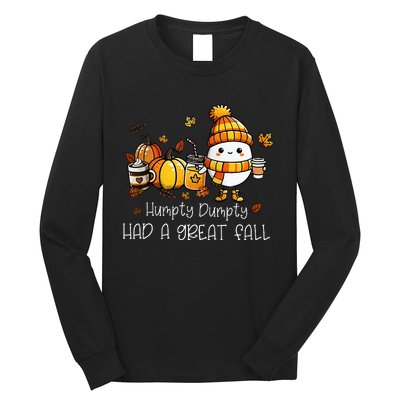 Had A Great Fall Egg Thanksgiving Autumn Funny Long Sleeve Shirt