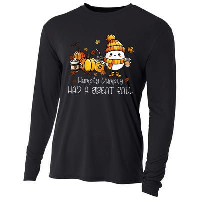 Had A Great Fall Egg Thanksgiving Autumn Funny Cooling Performance Long Sleeve Crew