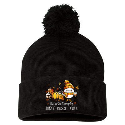 Had A Great Fall Egg Thanksgiving Autumn Funny Pom Pom 12in Knit Beanie