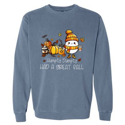 Had A Great Fall Egg Thanksgiving Autumn Funny Garment-Dyed Sweatshirt