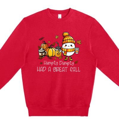 Had A Great Fall Egg Thanksgiving Autumn Funny Premium Crewneck Sweatshirt