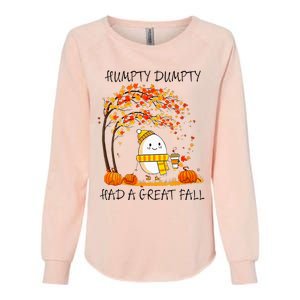 Had A Great Fall Funny Egg Thanksgiving Autumn Womens California Wash Sweatshirt