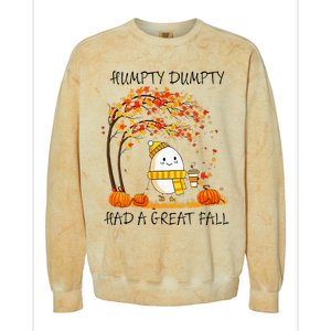 Had A Great Fall Funny Egg Thanksgiving Autumn Colorblast Crewneck Sweatshirt