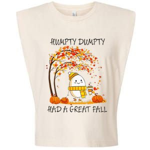 Had A Great Fall Funny Egg Thanksgiving Autumn Garment-Dyed Women's Muscle Tee