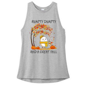 Had A Great Fall Funny Egg Thanksgiving Autumn Ladies PosiCharge Tri-Blend Wicking Tank