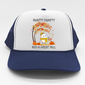 Had A Great Fall Funny Egg Thanksgiving Autumn Trucker Hat