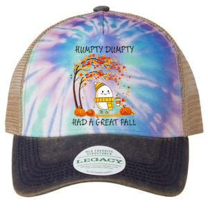 Had A Great Fall Funny Egg Thanksgiving Autumn Legacy Tie Dye Trucker Hat