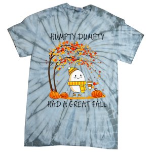 Had A Great Fall Funny Egg Thanksgiving Autumn Tie-Dye T-Shirt