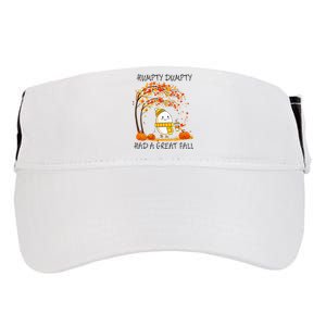 Had A Great Fall Funny Egg Thanksgiving Autumn Adult Drive Performance Visor