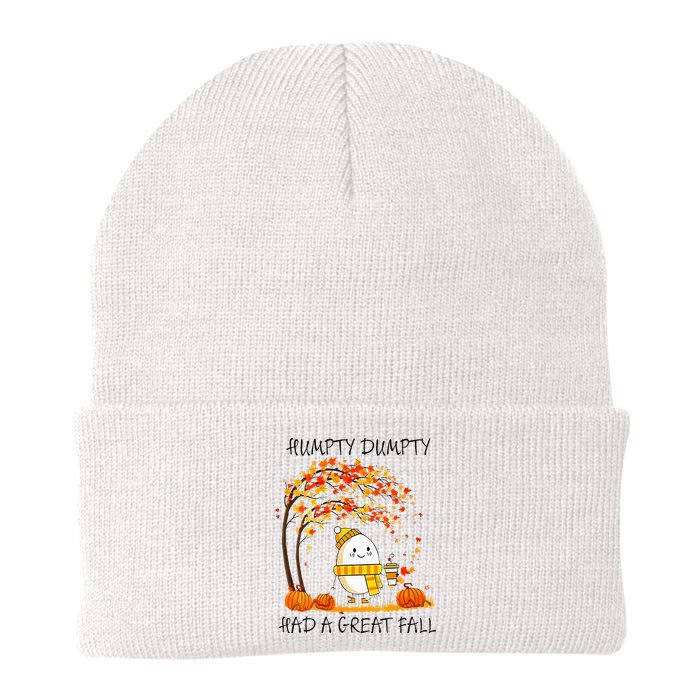 Had A Great Fall Funny Egg Thanksgiving Autumn Knit Cap Winter Beanie