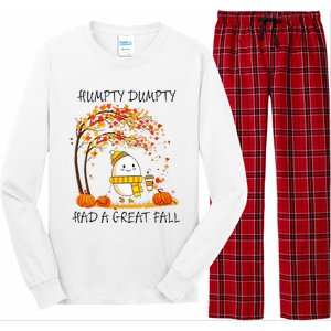 Had A Great Fall Funny Egg Thanksgiving Autumn Long Sleeve Pajama Set