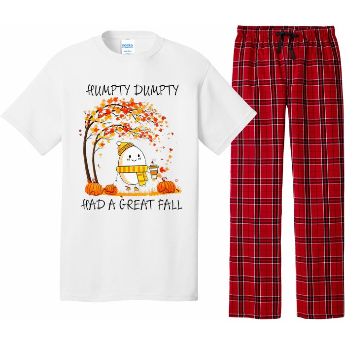 Had A Great Fall Funny Egg Thanksgiving Autumn Pajama Set