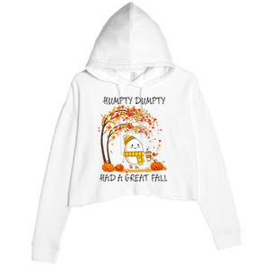 Had A Great Fall Funny Egg Thanksgiving Autumn Crop Fleece Hoodie