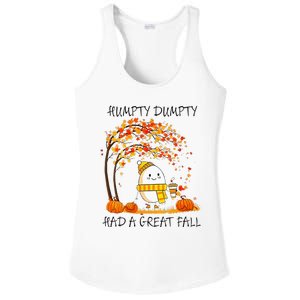 Had A Great Fall Funny Egg Thanksgiving Autumn Ladies PosiCharge Competitor Racerback Tank