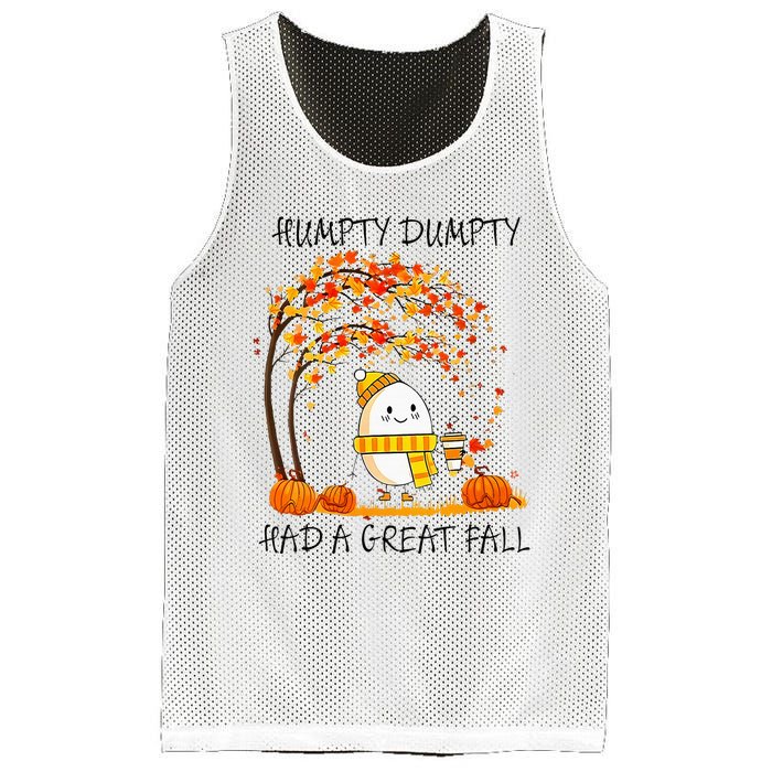 Had A Great Fall Funny Egg Thanksgiving Autumn Mesh Reversible Basketball Jersey Tank