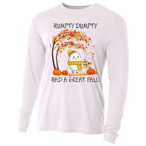 Had A Great Fall Funny Egg Thanksgiving Autumn Cooling Performance Long Sleeve Crew