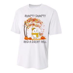 Had A Great Fall Funny Egg Thanksgiving Autumn Performance Sprint T-Shirt