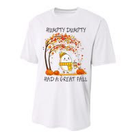 Had A Great Fall Funny Egg Thanksgiving Autumn Performance Sprint T-Shirt