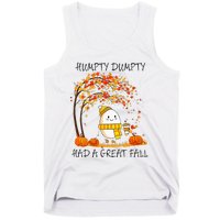 Had A Great Fall Funny Egg Thanksgiving Autumn Tank Top