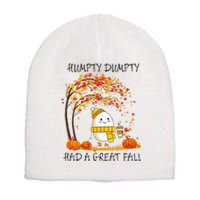 Had A Great Fall Funny Egg Thanksgiving Autumn Short Acrylic Beanie