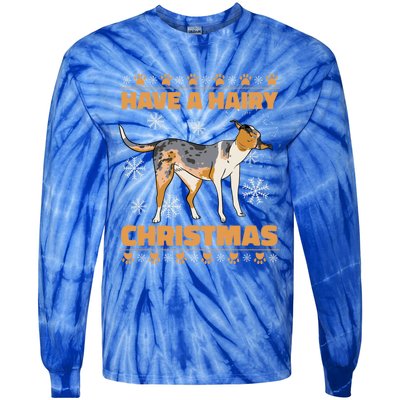 Have A Hairy Christmas Happy Dog Festival Cute Gift Tie-Dye Long Sleeve Shirt