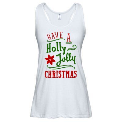 Have A Holly Jolly Christmas Ladies Essential Flowy Tank