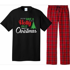 Have A Holly Joy Christmas Santa Hat Xmas Pj Costume Gift Pajama Set