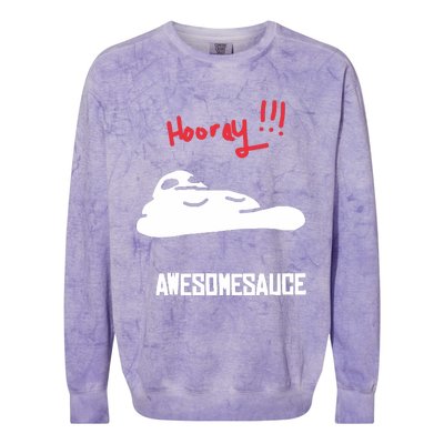 Hooray Awesomesauce Colorblast Crewneck Sweatshirt