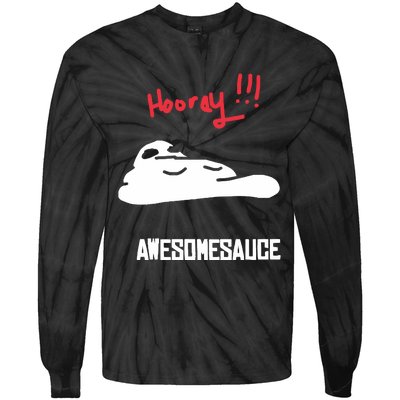 Hooray Awesomesauce Tie-Dye Long Sleeve Shirt