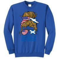 Half American Half Scottish Heritage Scotland Gift Sweatshirt