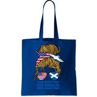 Half American Half Scottish Heritage Scotland Gift Tote Bag