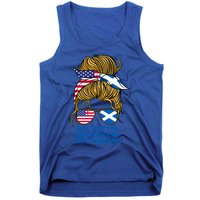 Half American Half Scottish Heritage Scotland Gift Tank Top