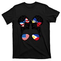 Half American Half Filipino USA Philippine Flag Patriot T-Shirt