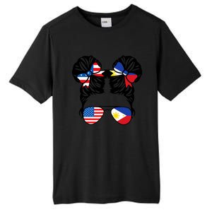 Half American Half Filipino USA Philippine Flag Patriot Tall Fusion ChromaSoft Performance T-Shirt