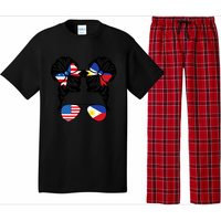 Half American Half Filipino USA Philippine Flag Patriot Pajama Set