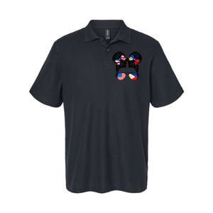 Half American Half Filipino USA Philippine Flag Patriot Softstyle Adult Sport Polo