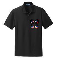 Half American Half Filipino USA Philippine Flag Patriot Dry Zone Grid Polo