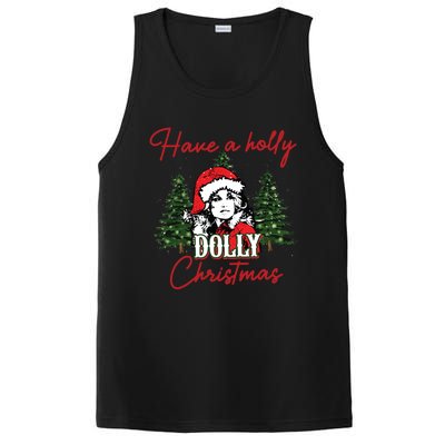 Have A Holly Dolly Christmas Retro Western Xmas PosiCharge Competitor Tank