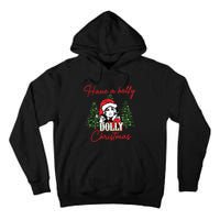 Have A Holly Dolly Christmas Retro Western Xmas Tall Hoodie