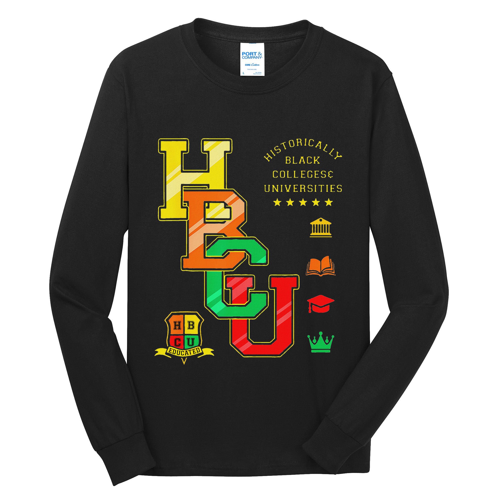 Hbcu Apparel Historically Black Colleges Universities Grad Tall Long Sleeve T-Shirt
