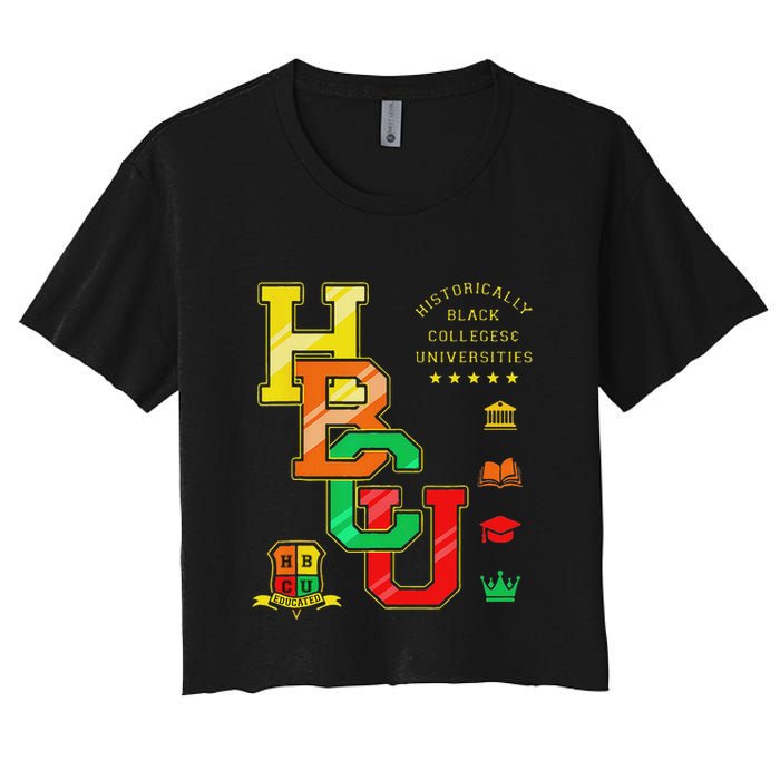 Hbcu Apparel Historically Black Colleges Universities Grad Women's Crop Top Tee