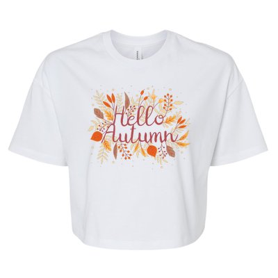 Hello Autumn Bella+Canvas Jersey Crop Tee