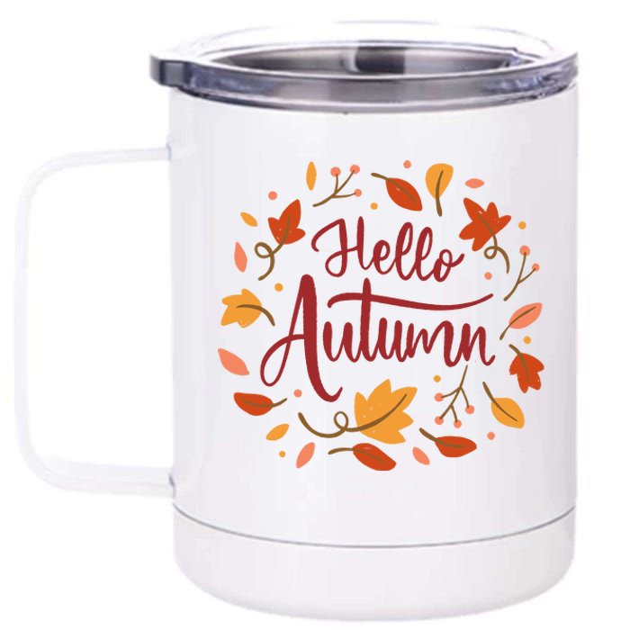 Hello Autumn 12 oz Stainless Steel Tumbler Cup