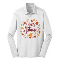 Hello Autumn Silk Touch Performance Long Sleeve Polo