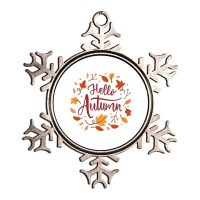 Hello Autumn Metallic Star Ornament