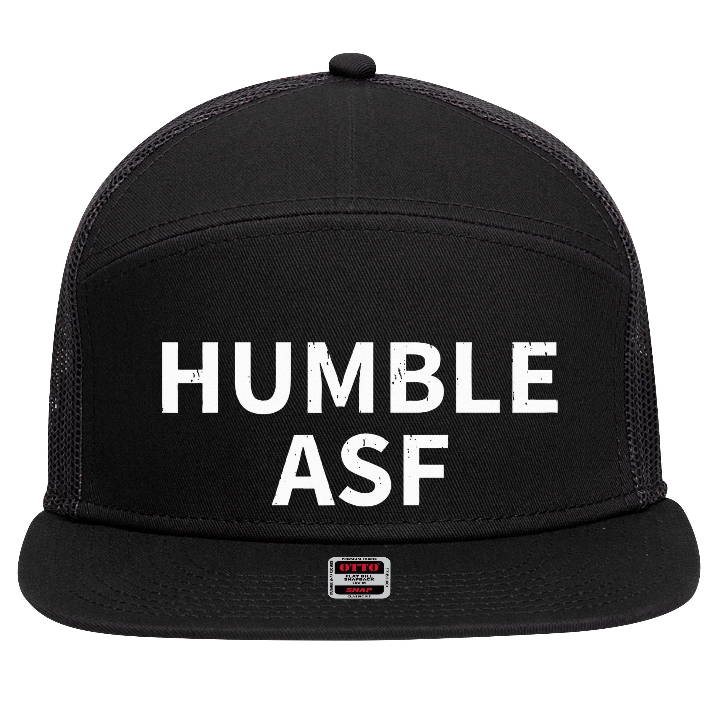 Humble Asf 7 Panel Mesh Trucker Snapback Hat