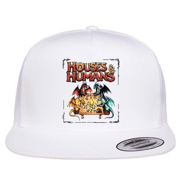 Houses And Humans Dd Vintage Flat Bill Trucker Hat