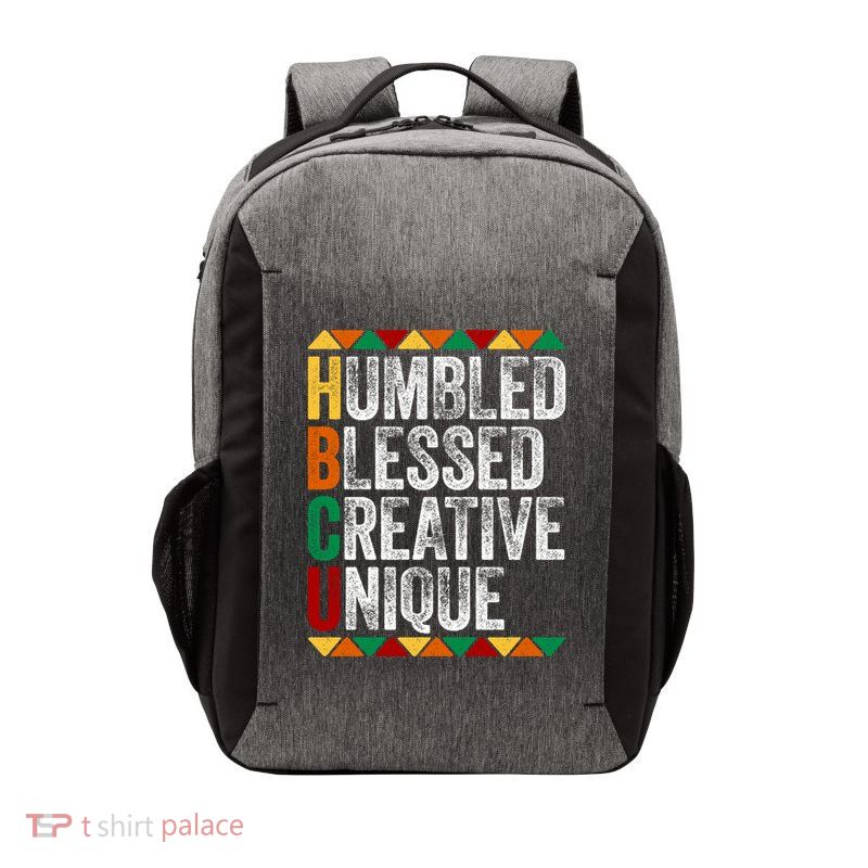 HBCU Abbreviations - HBCU Humbled Blessed Creative Unique Historical Vector Backpack